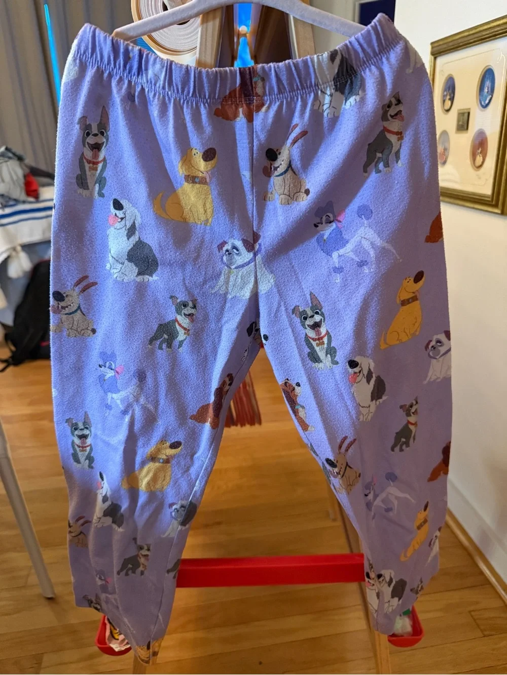 Disney dogs mornings are RUFF pajama set kids size 5/6